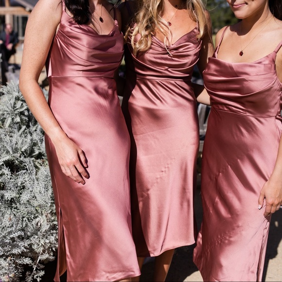 Revelry Dresses & Skirts - SOLD❣️ Revelry Satin Bridesmaid Dress